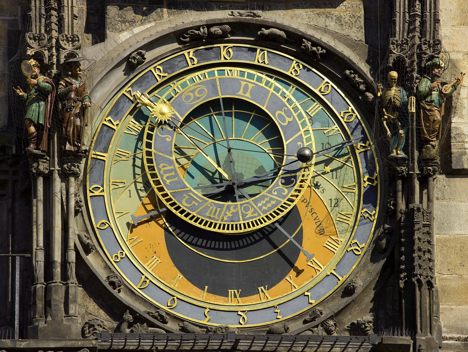 Czech-2013-Prague-Astronomical clock face.jpg
