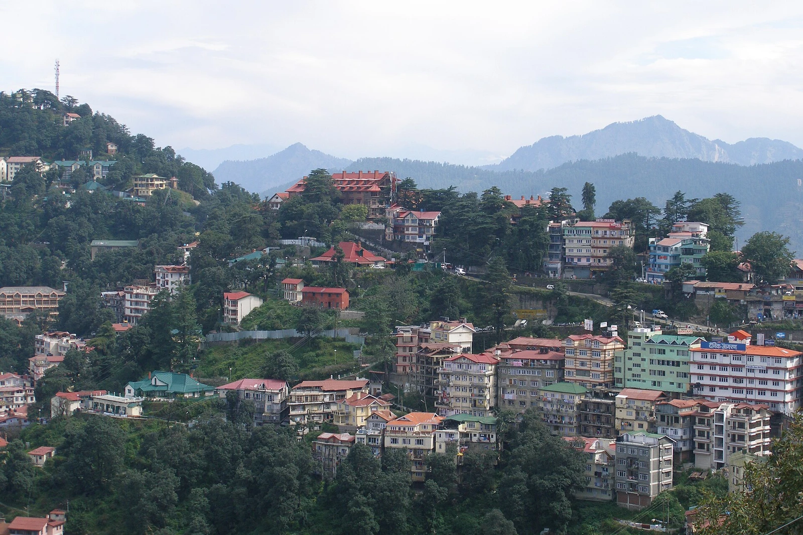 Shimla, India, Panoramic view of Shimla hills.jpg