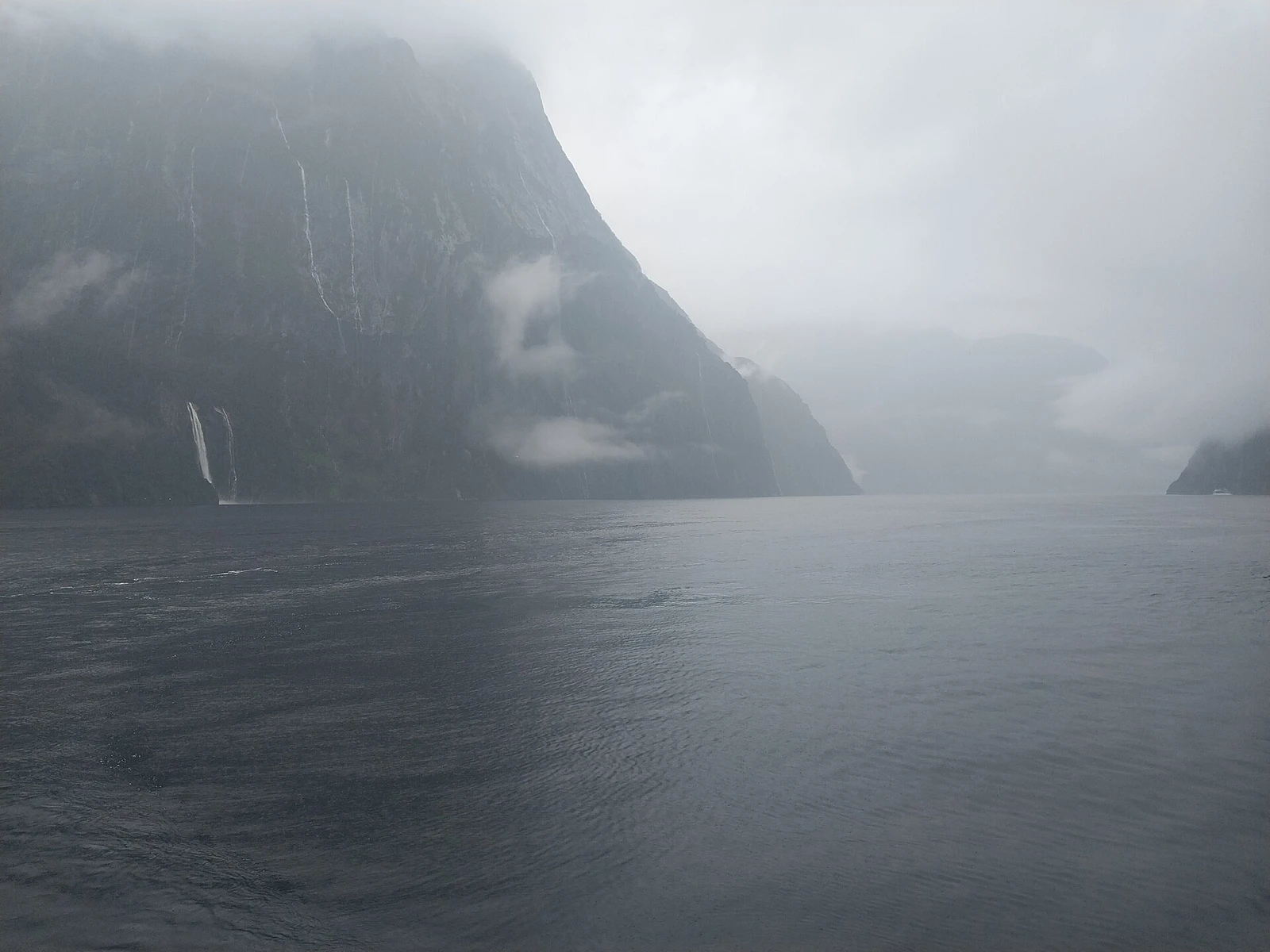 Piopiotahi (Milford Sound), wide view, 12 April 2026.jpg