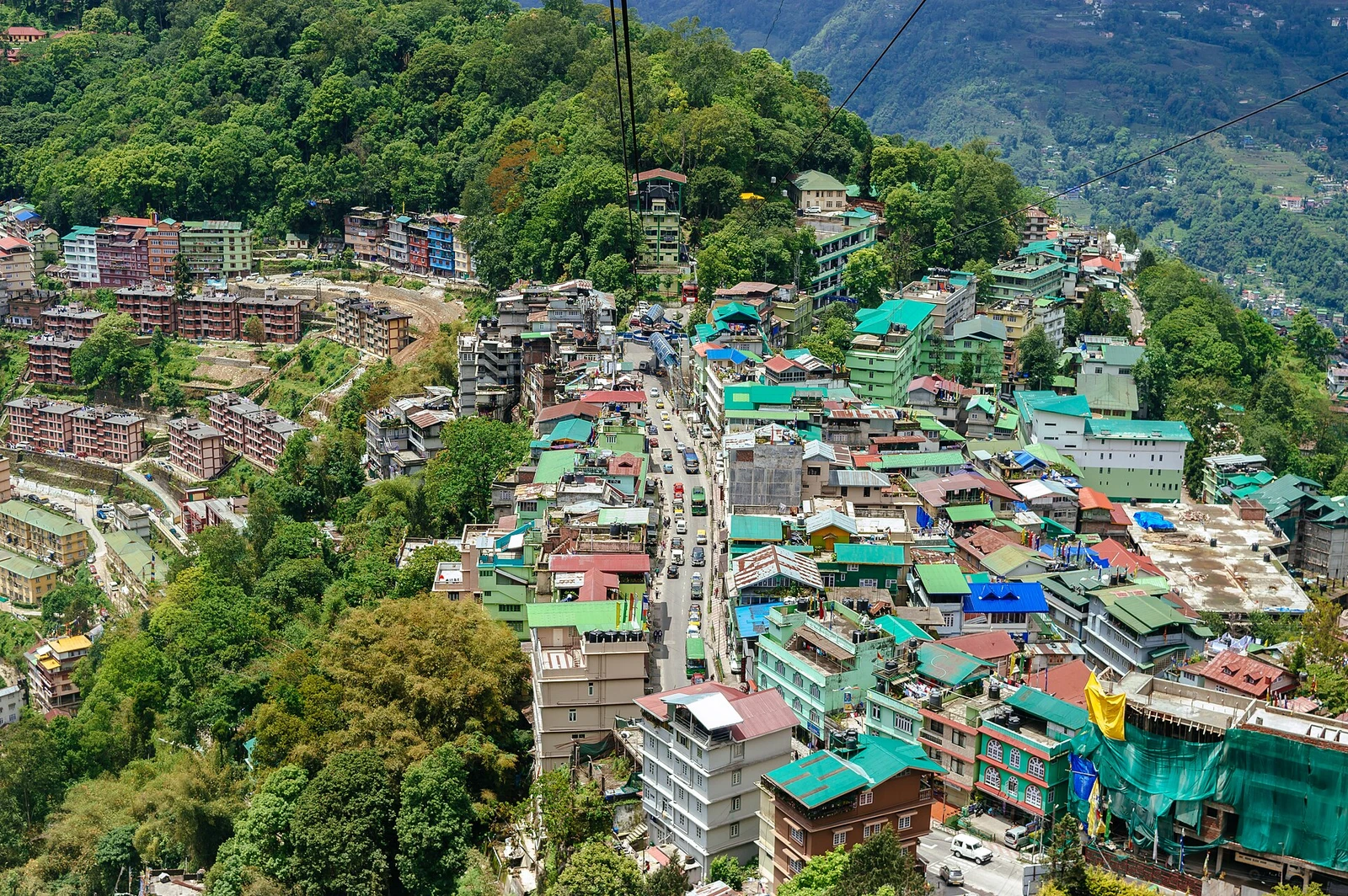 View of Gangtok city from Ropeway.jpg
